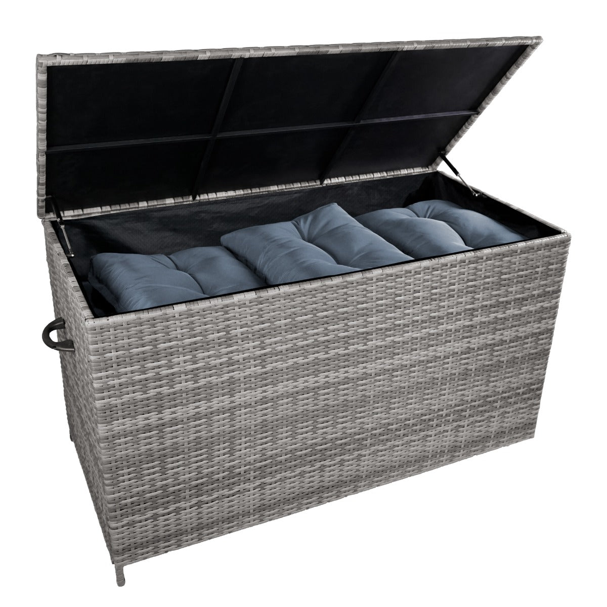 Rattan opbevaringskasse 582L - Grå