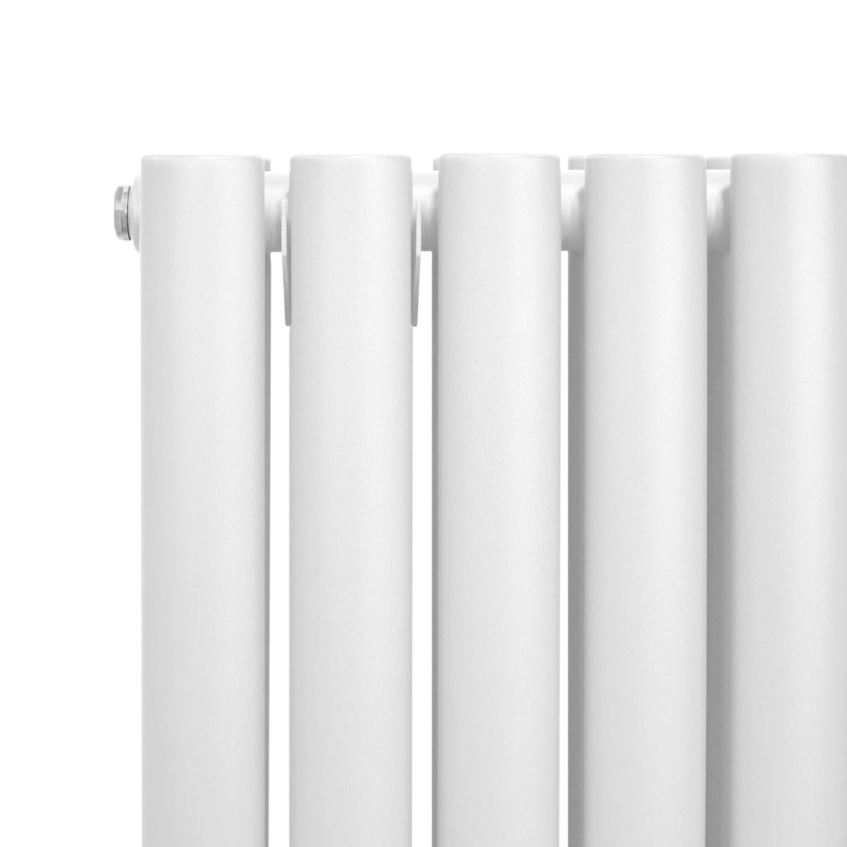 Oval søjleradiator – 1600 mm x 240 mm – Hvid