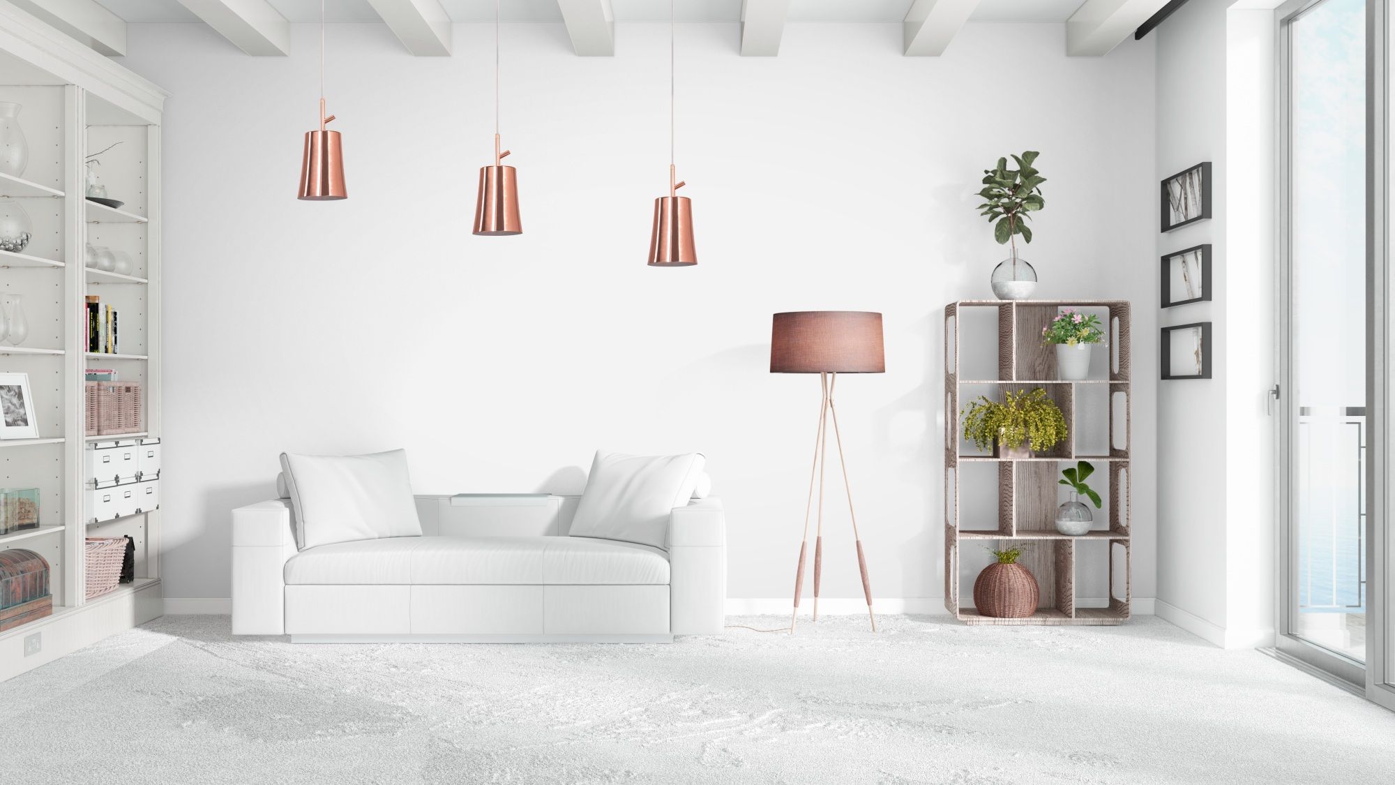 TOOLIGHT hængende loftlampe APP1036-1CP Rosaguld 17x13x107cm