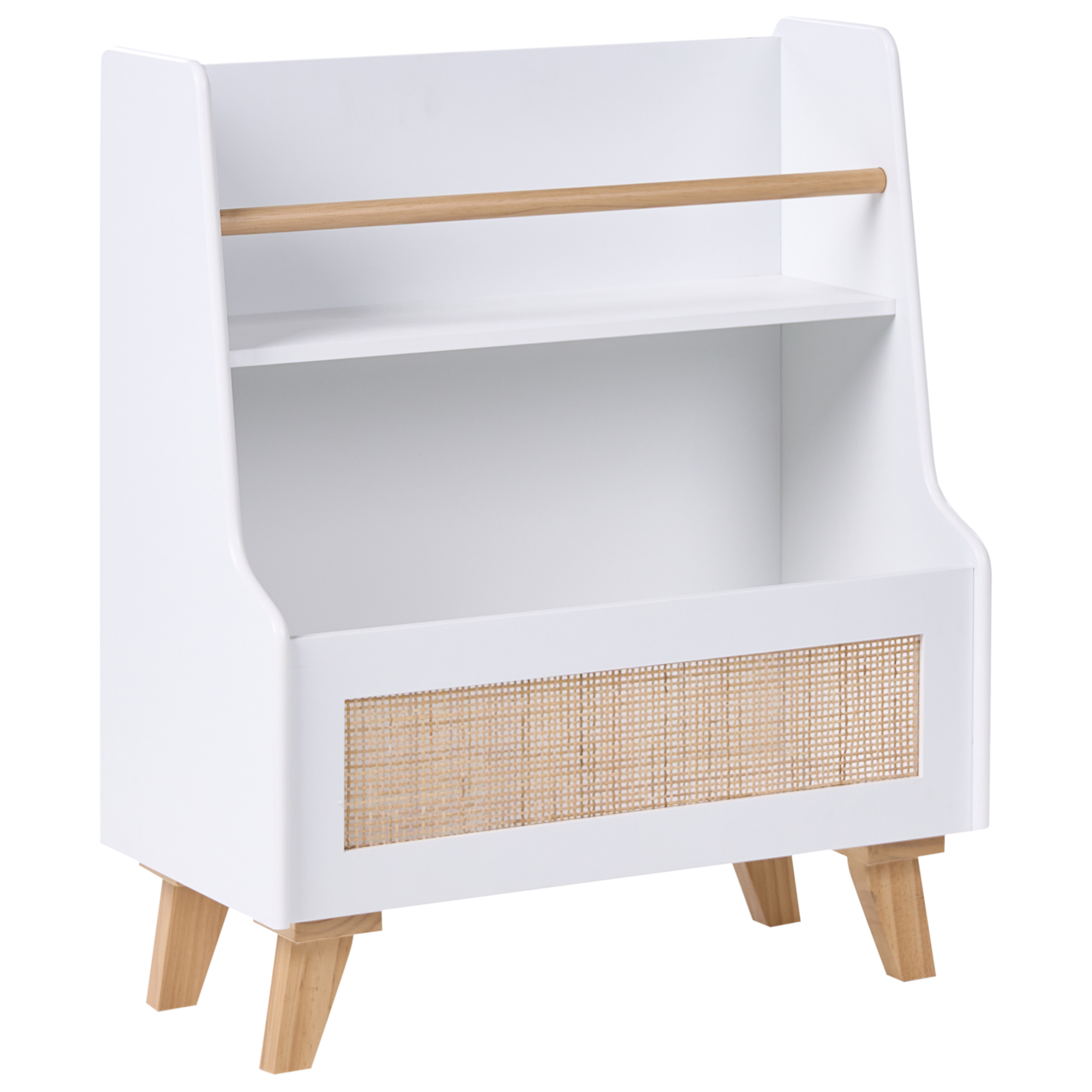 Bogreol med 2 hylder JACKIT 72 cm Hvid