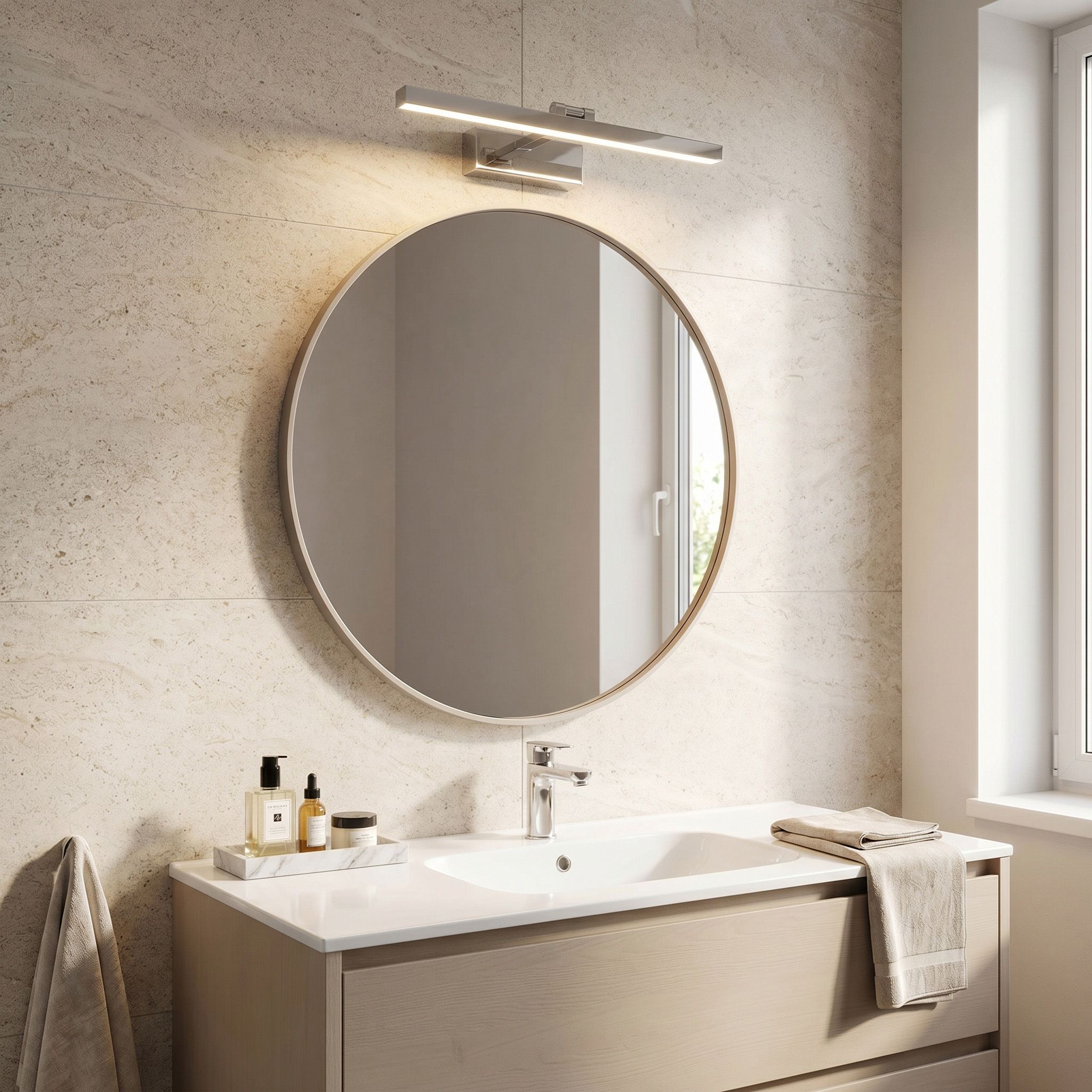 TOOLIGHT væglampe APP1857-1W 40cm LED Krom 40x18x5cm