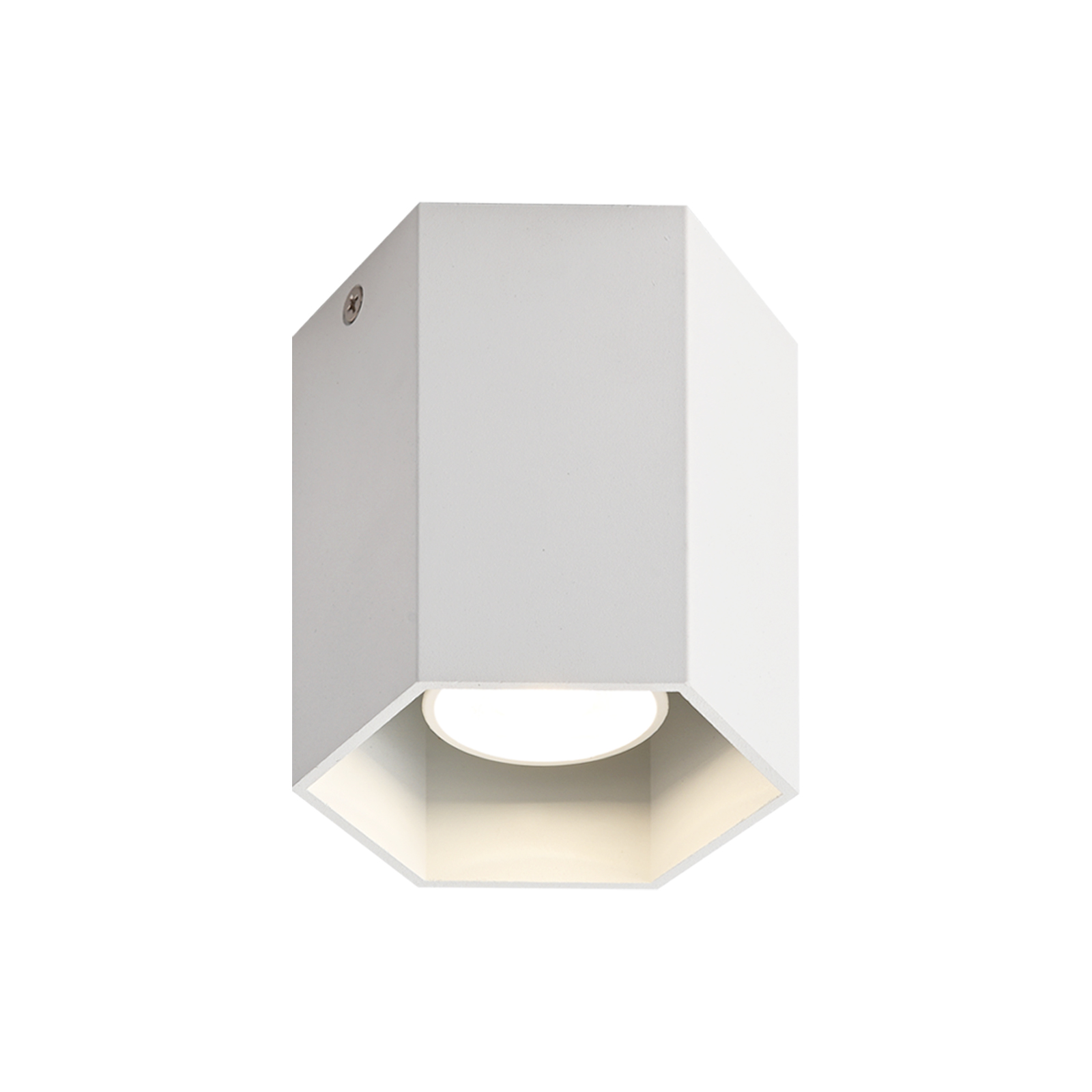 NETTLIFE påbygningsspotlights i hvid: moderne GU10-aluminiumslampe til spisestuen i entréen uden pære