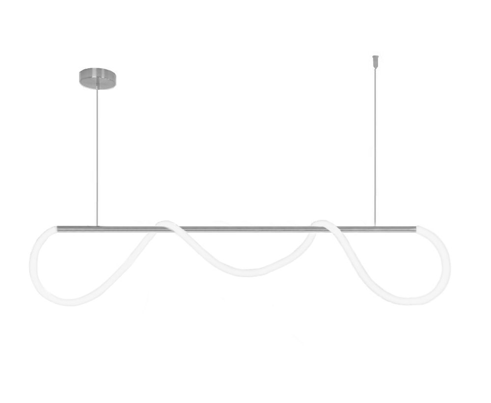 TOOLIGHT hængende loftlampe LED APP855-CP LONG Krom 120x120x26cm