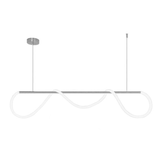 TOOLIGHT hængende loftlampe LED APP855-CP LONG Krom 120x120x26cm