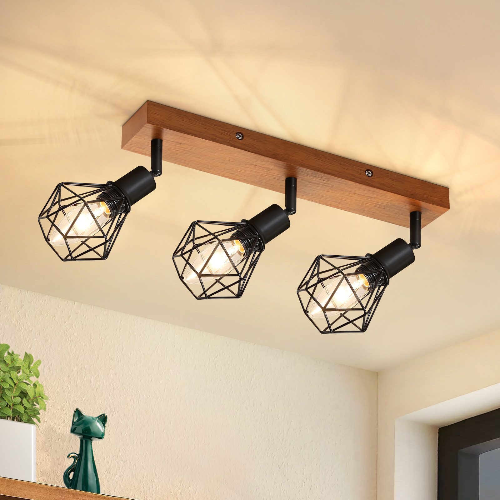 NETTLIFE - loftspotlight af sort metal