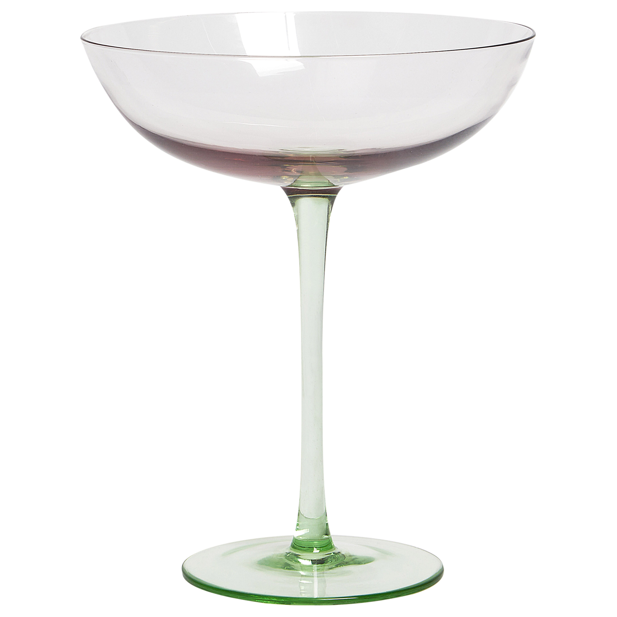 Sæt af 4 martini glas DIOPSIDE 250 ml Lyserød