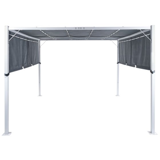 Lysthus LED PARGA 310 cm 310 cm Metal Grå