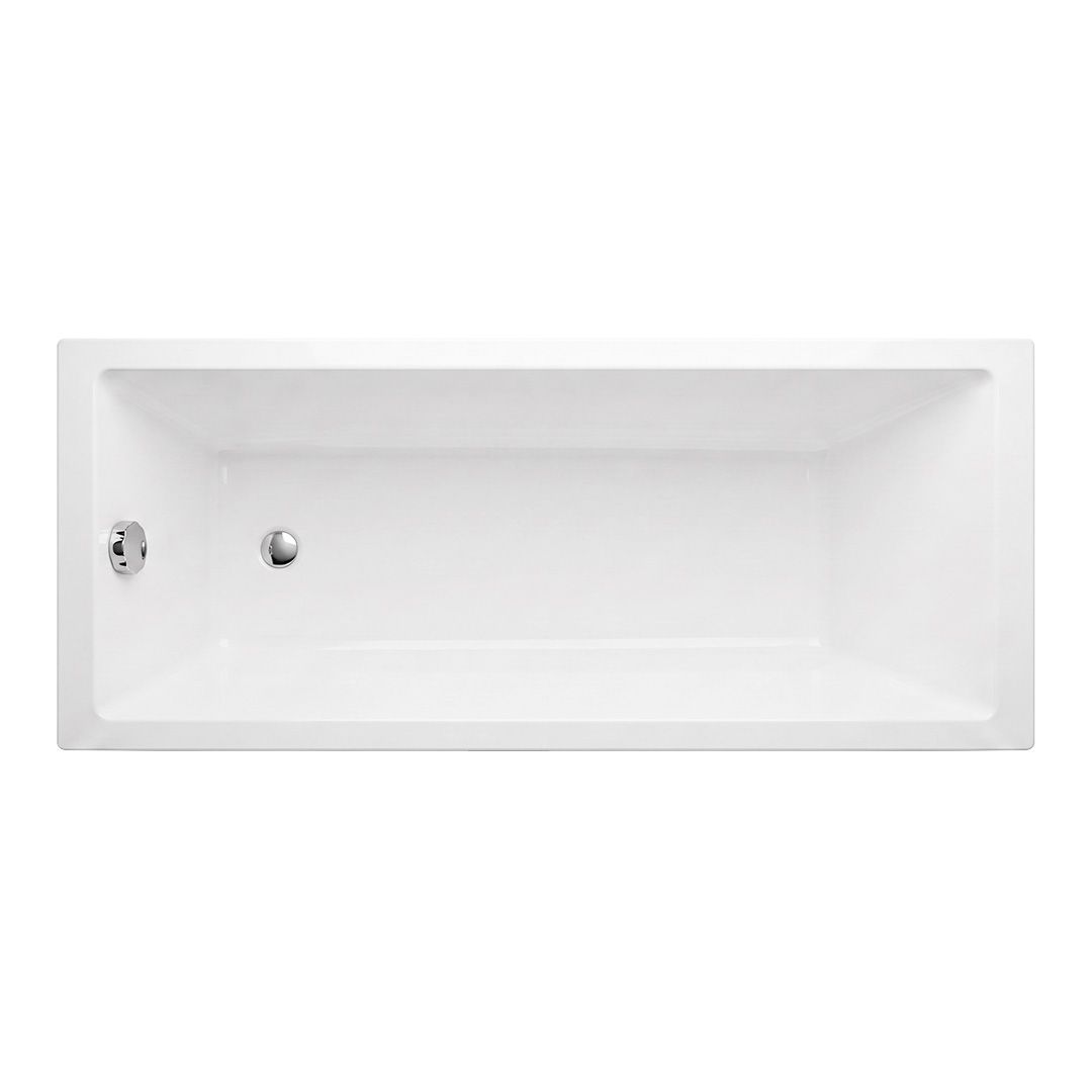 REA hjørnebadekar Catania 180, Hvid, 169,5x42,5x70,2cm