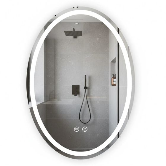 REA spejl Marco 80X60 LED Gennemsigtig 2,5x60x80cm