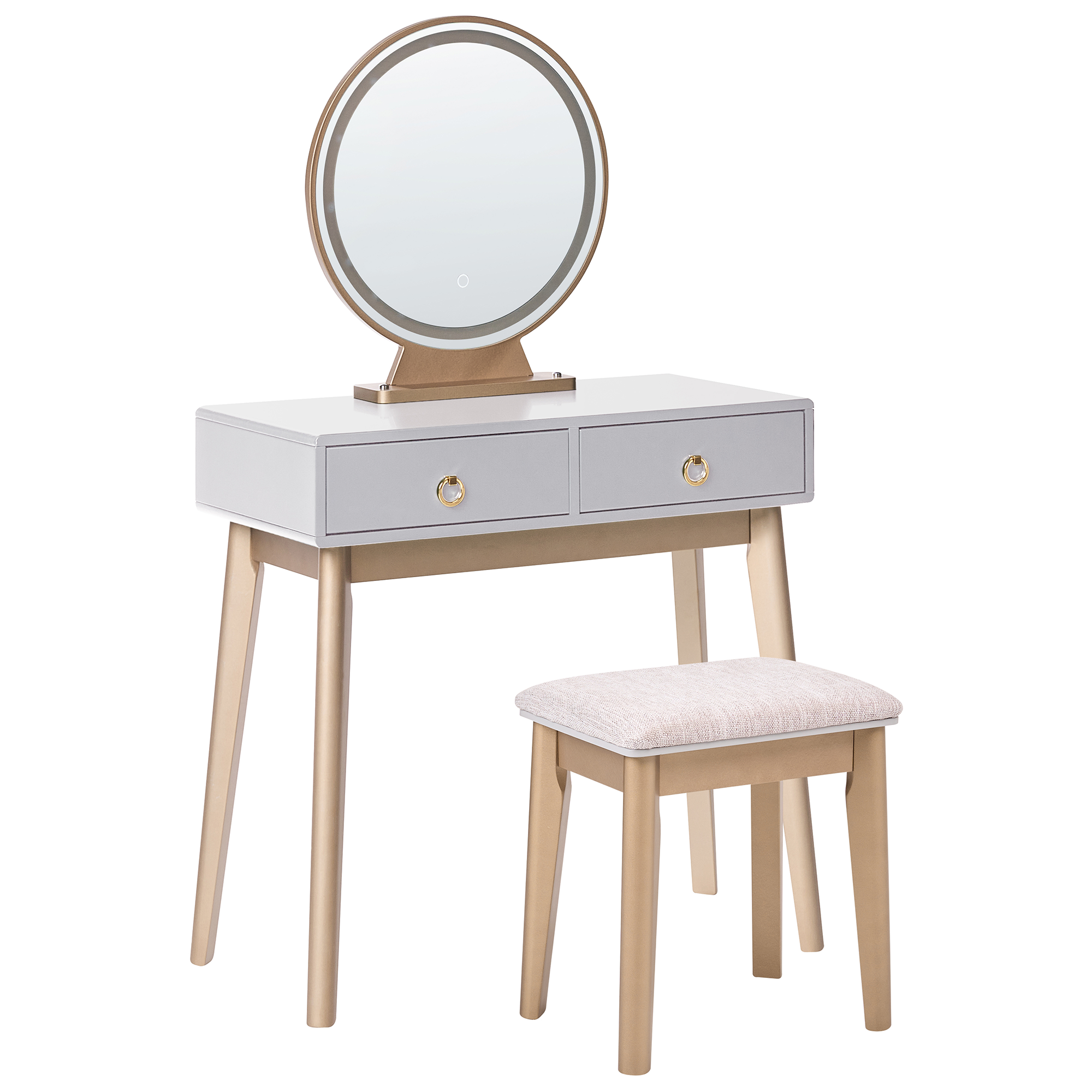 Makeup Bord FEDRY LED Grå