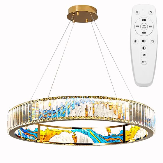 TOOLIGHT hængende loftlampe APP1748-CP 60cm LED Gennemsigtig 60x60x115cm