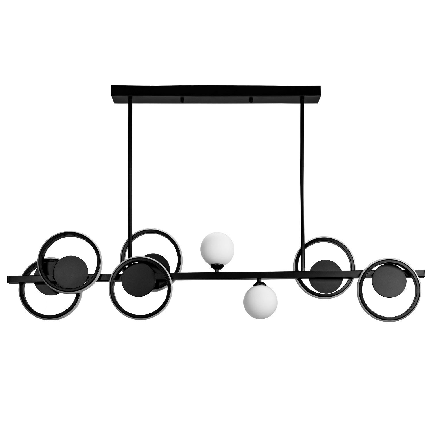 TOOLIGHT hængelampe APP1199-CP sort, 120x10x67cm
