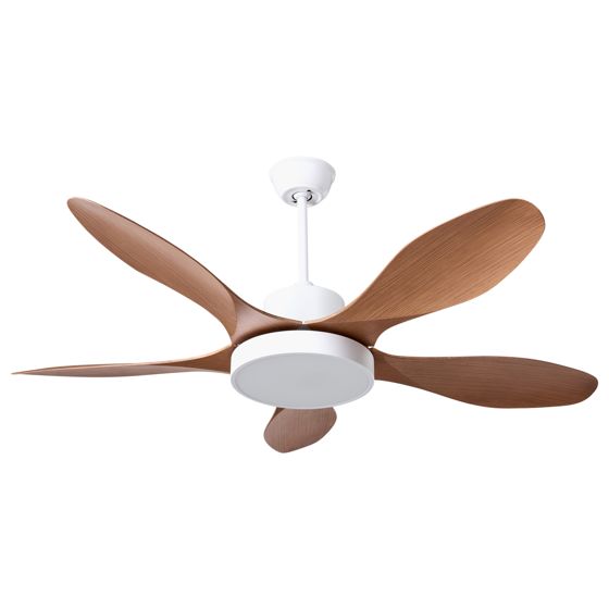 Ventilator med lys BARBET Med fjernbetjening LED Lysebrun