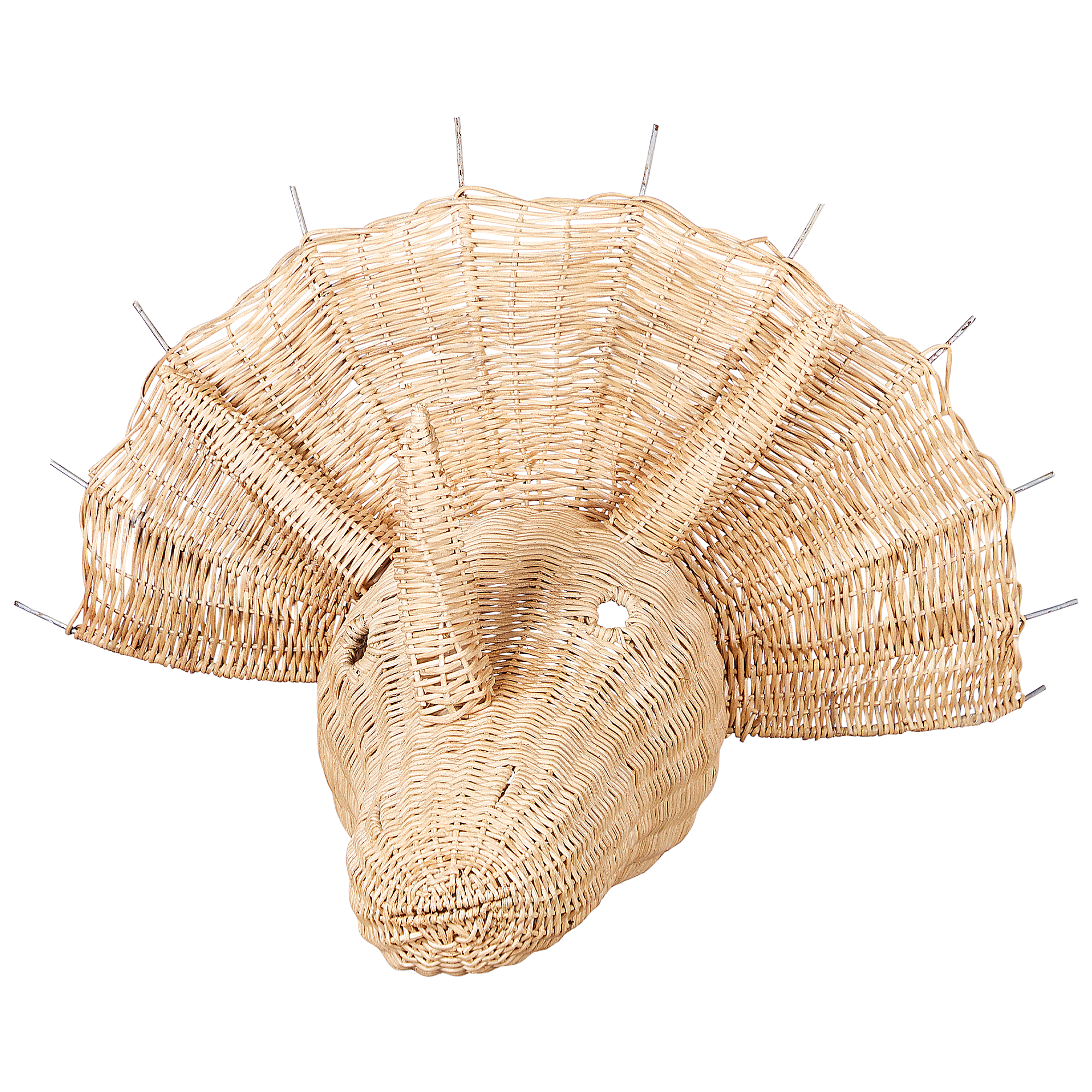 Vægdekoration Dinosaur BIOKO 44 cm Rattan Naturlig