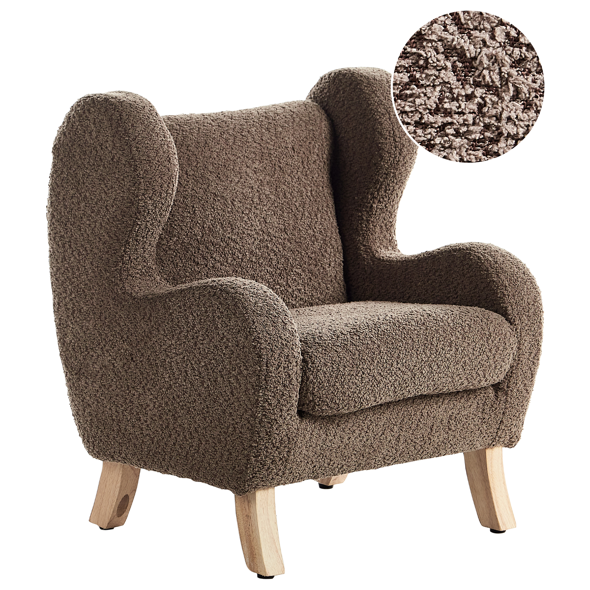 Børnelænestol FARUM Boucle Brun