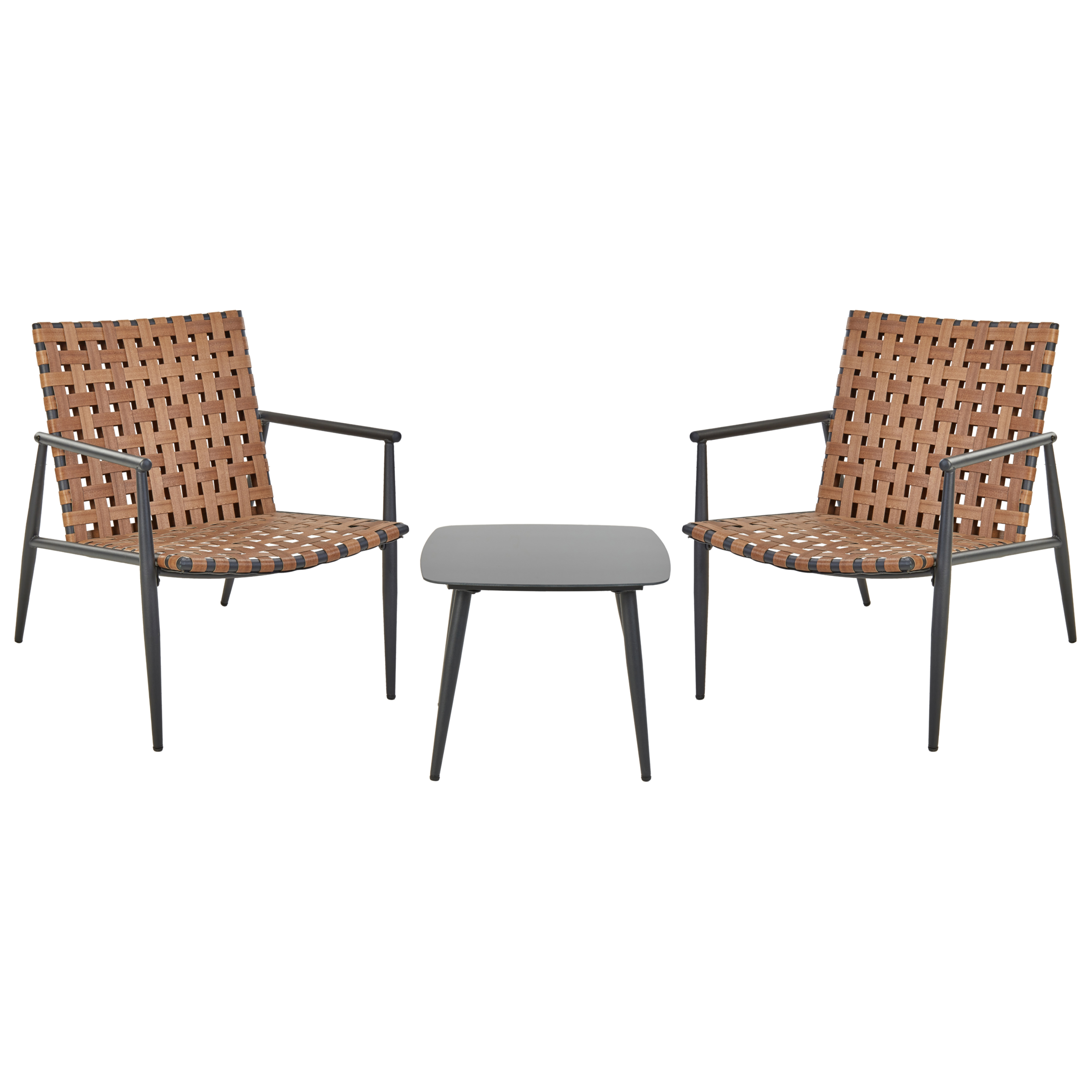 Altansæt ZIRIA PE-rattan Brun