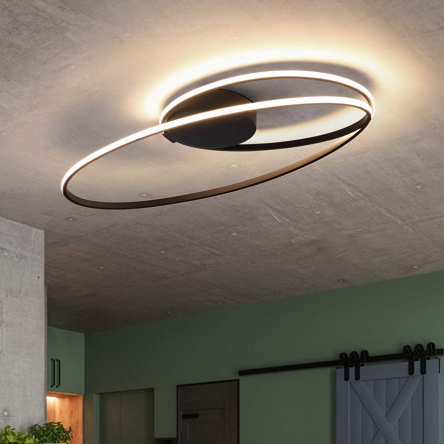 NETTLIFE LED - loftslampe, til stue, 36W, stuelampe, til soveværelse, 3000K, varm hvid