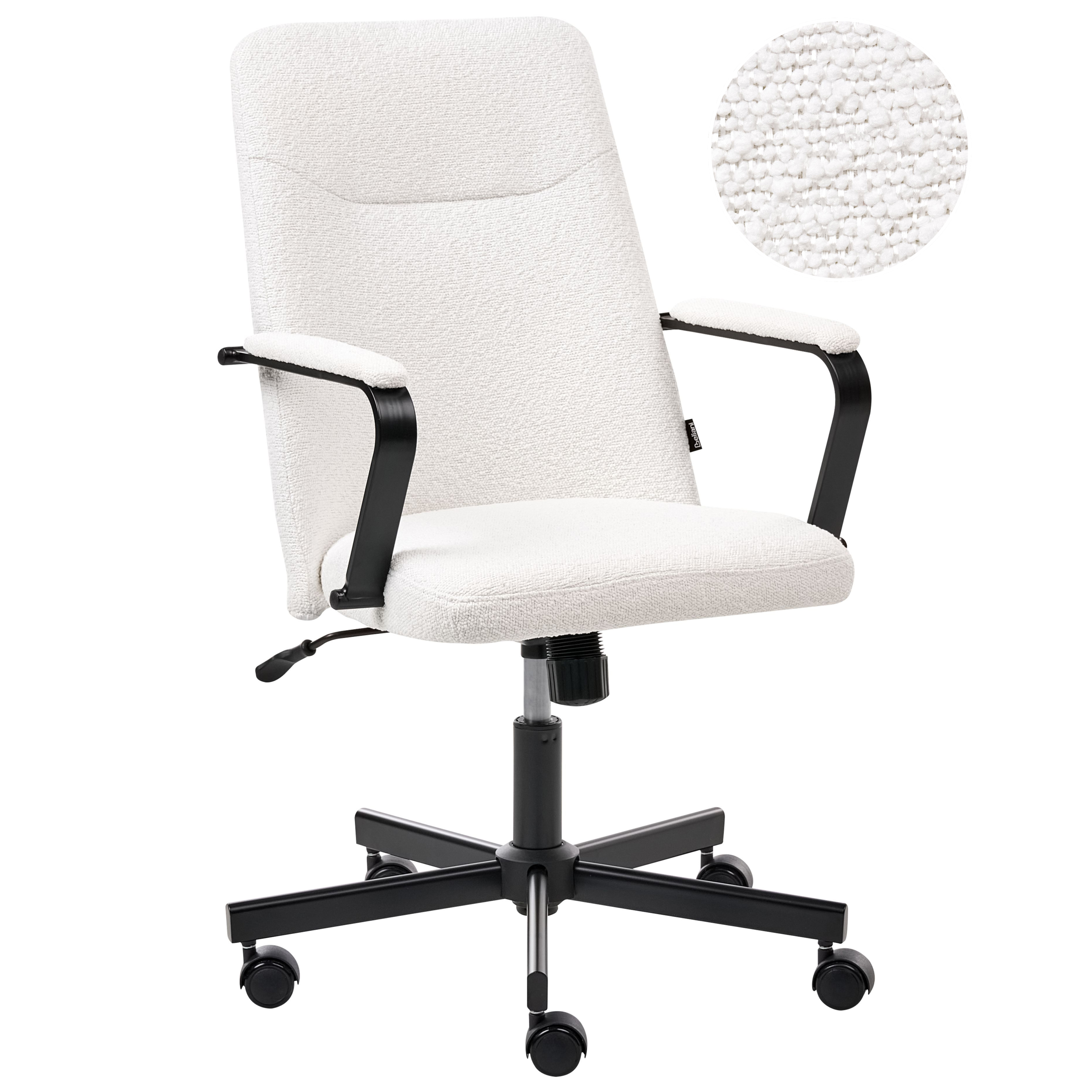 Kontorstol CAROGA Boucle Hvid