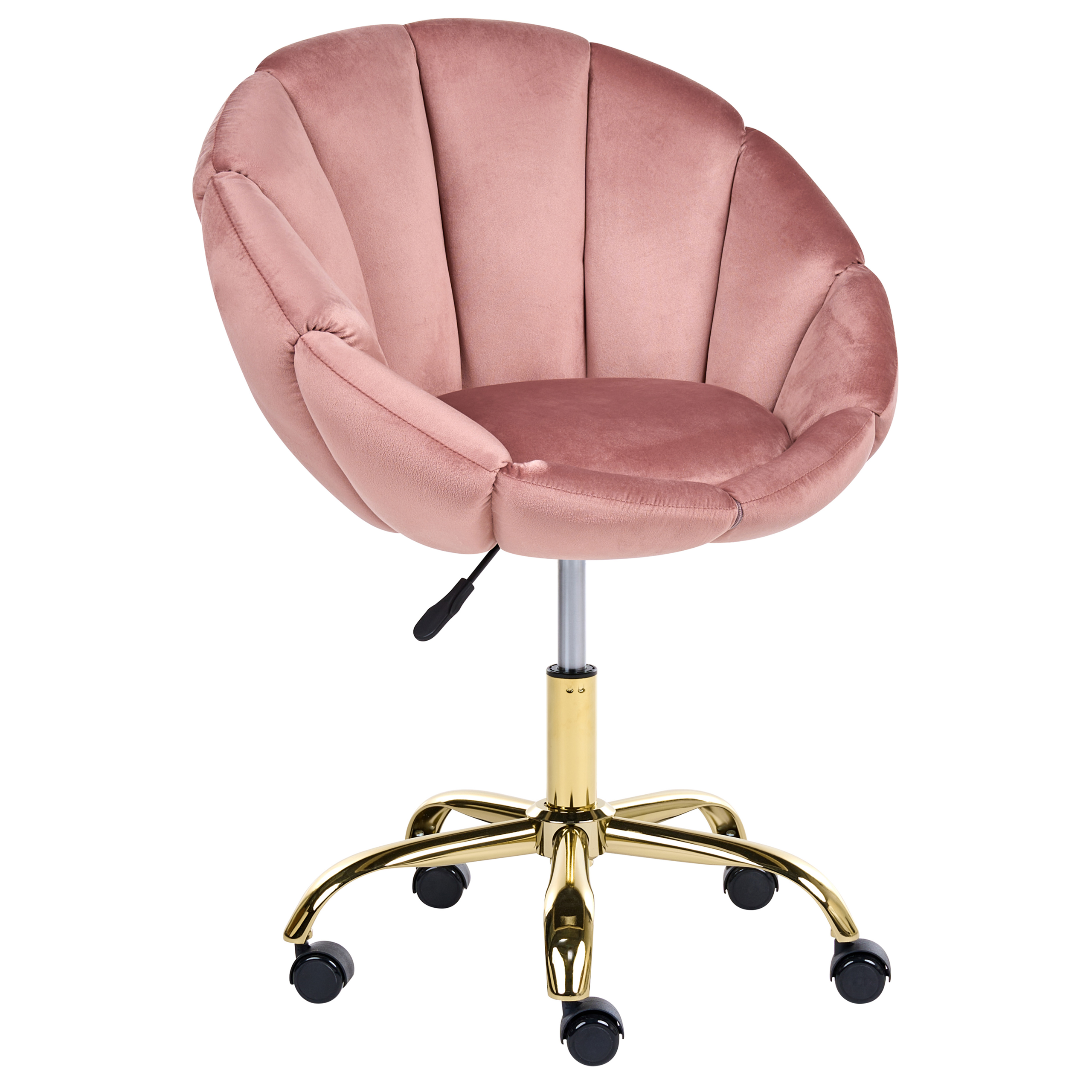 Skrivebordsstol ANNABELLE Velour Lyserød