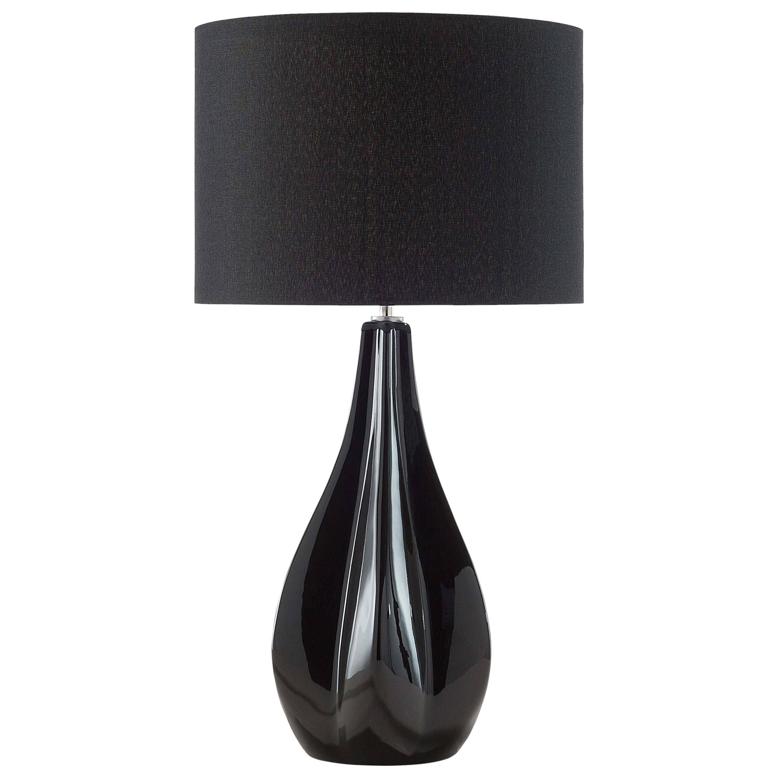 Bordlampe SANTEE Porcelæn Sort