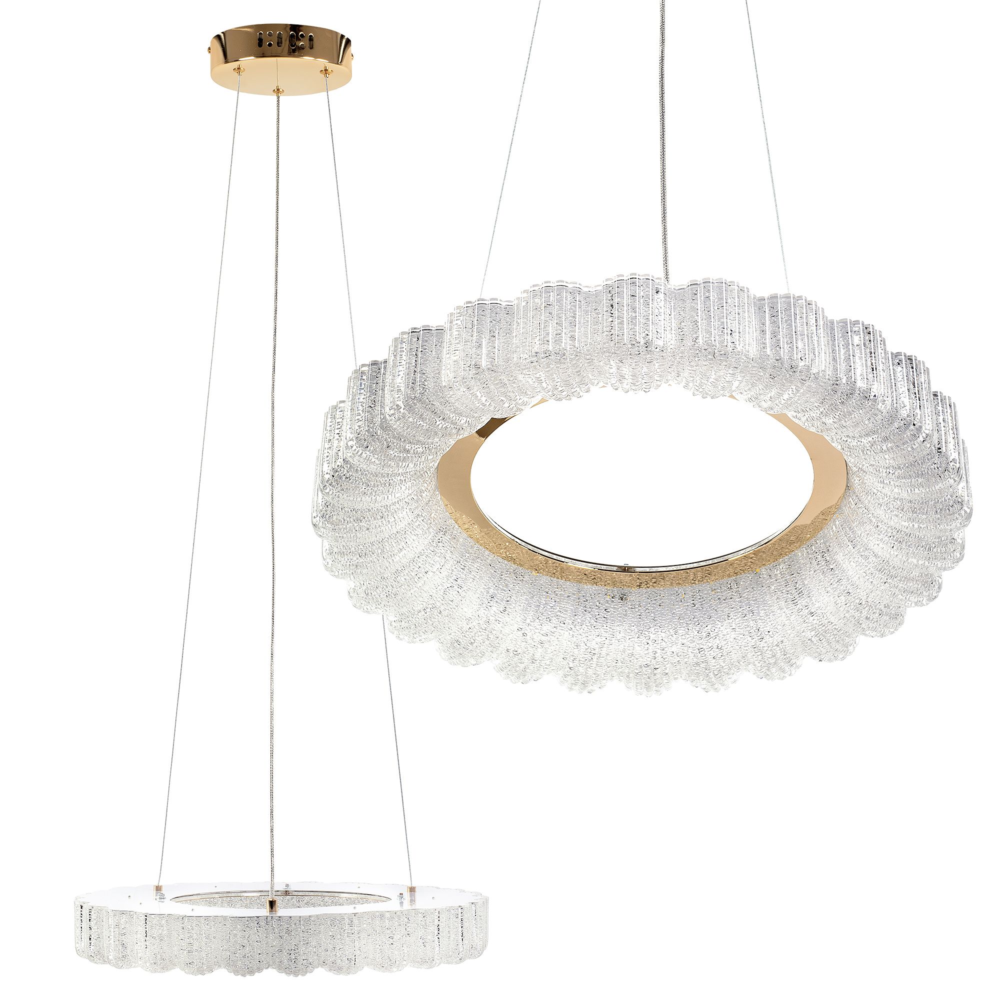 TOOLIGHT hængende loftlampe LED MS018-CP 40CM Rosaguld 40x40x5,5cm