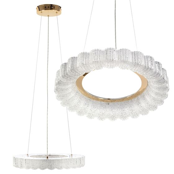 TOOLIGHT hængende loftlampe LED MS018-CP 40CM Rosaguld 40x40x5,5cm