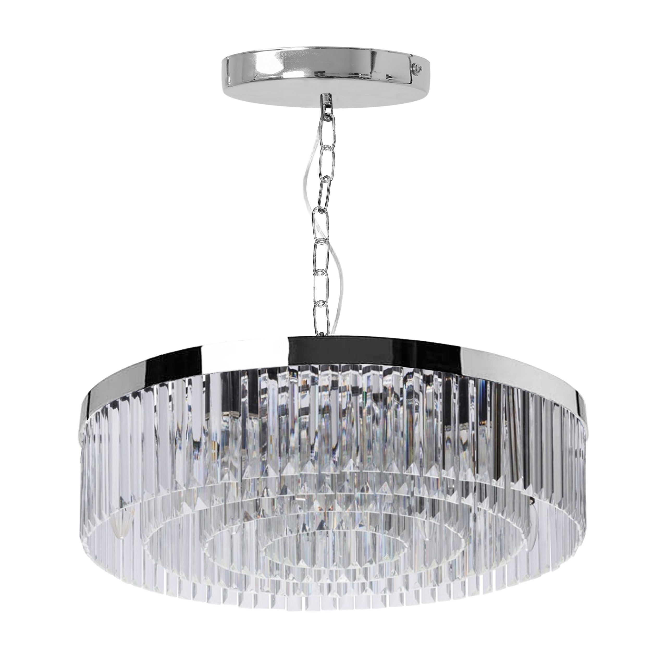 TOOLIGHT hængende loftlampe APP1532-8CP Krom 58x58x66,5cm