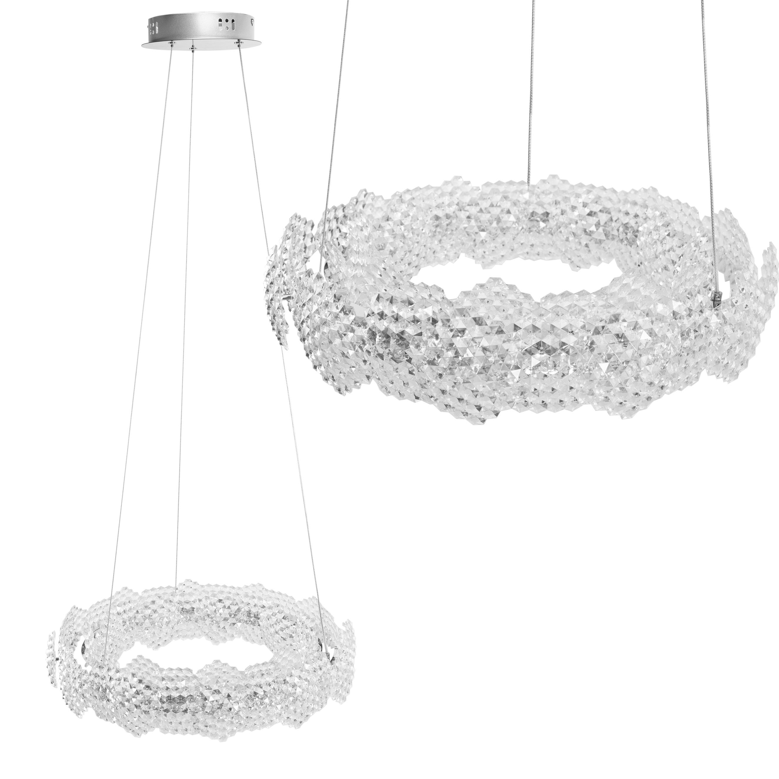 TOOLIGHT hængende loftlampe MS016-CP 47CM LED Krom 47x47x10cm