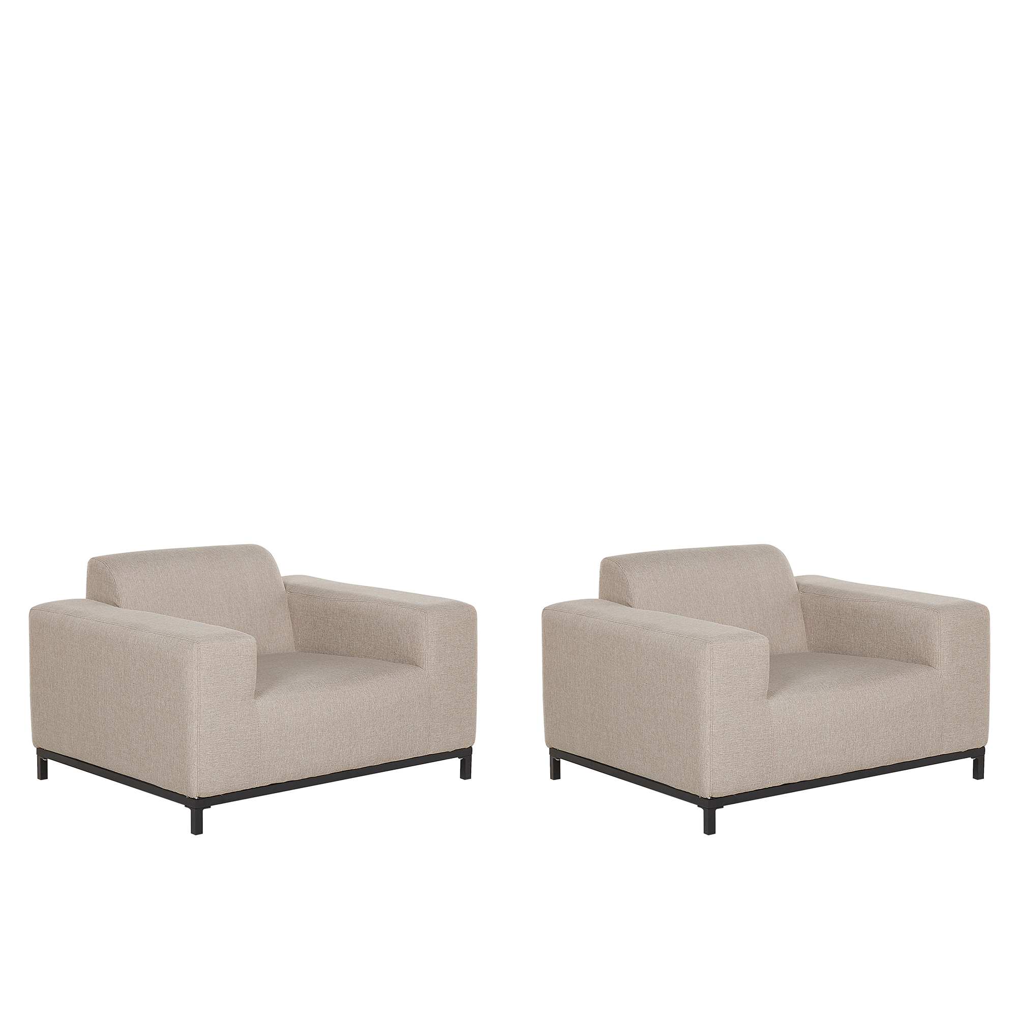 Sæt med 2 lænestole ROVIGO Beige
