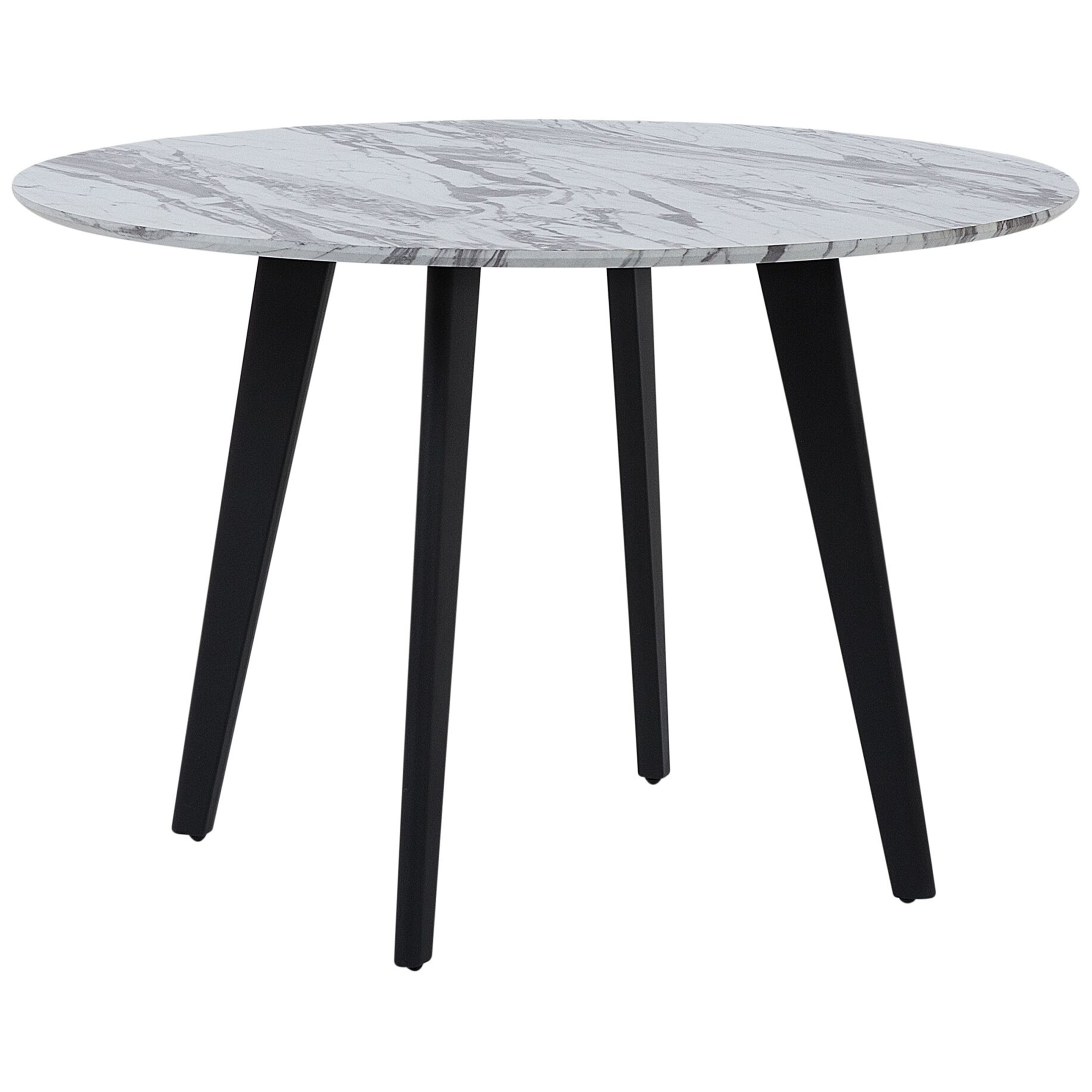 Spisebord MOSBY Hvid marmor 110 cm 110 cm