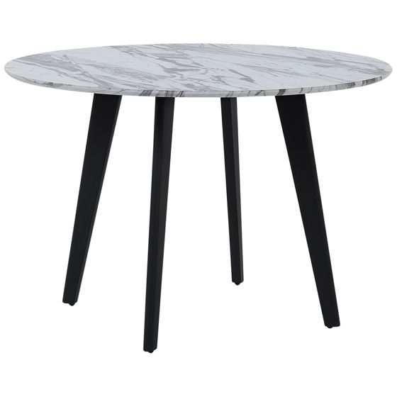 Spisebord MOSBY Hvid marmor 110 cm 110 cm