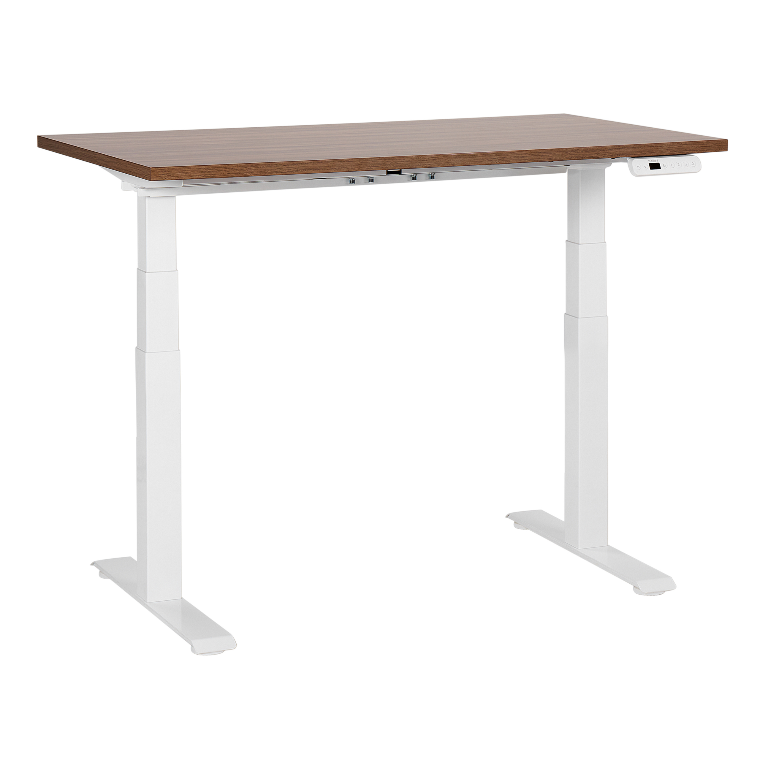 Elektrisk justerbart hæve sænkebord DESTINES 120 cm 72 cm Brun/hvid