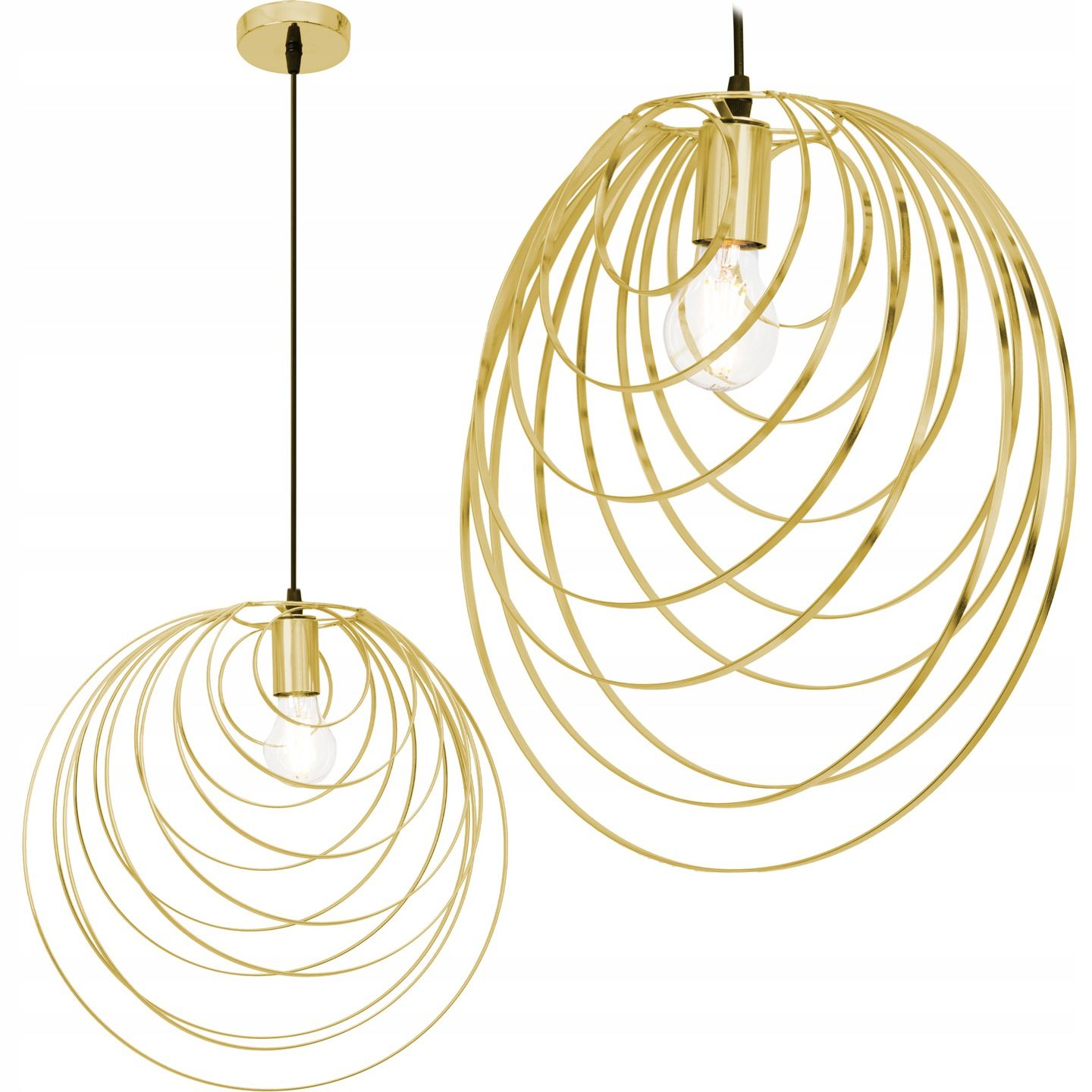 TOOLIGHT hængende loftlampe APP428-1CP Guld 39x40,5x39cm