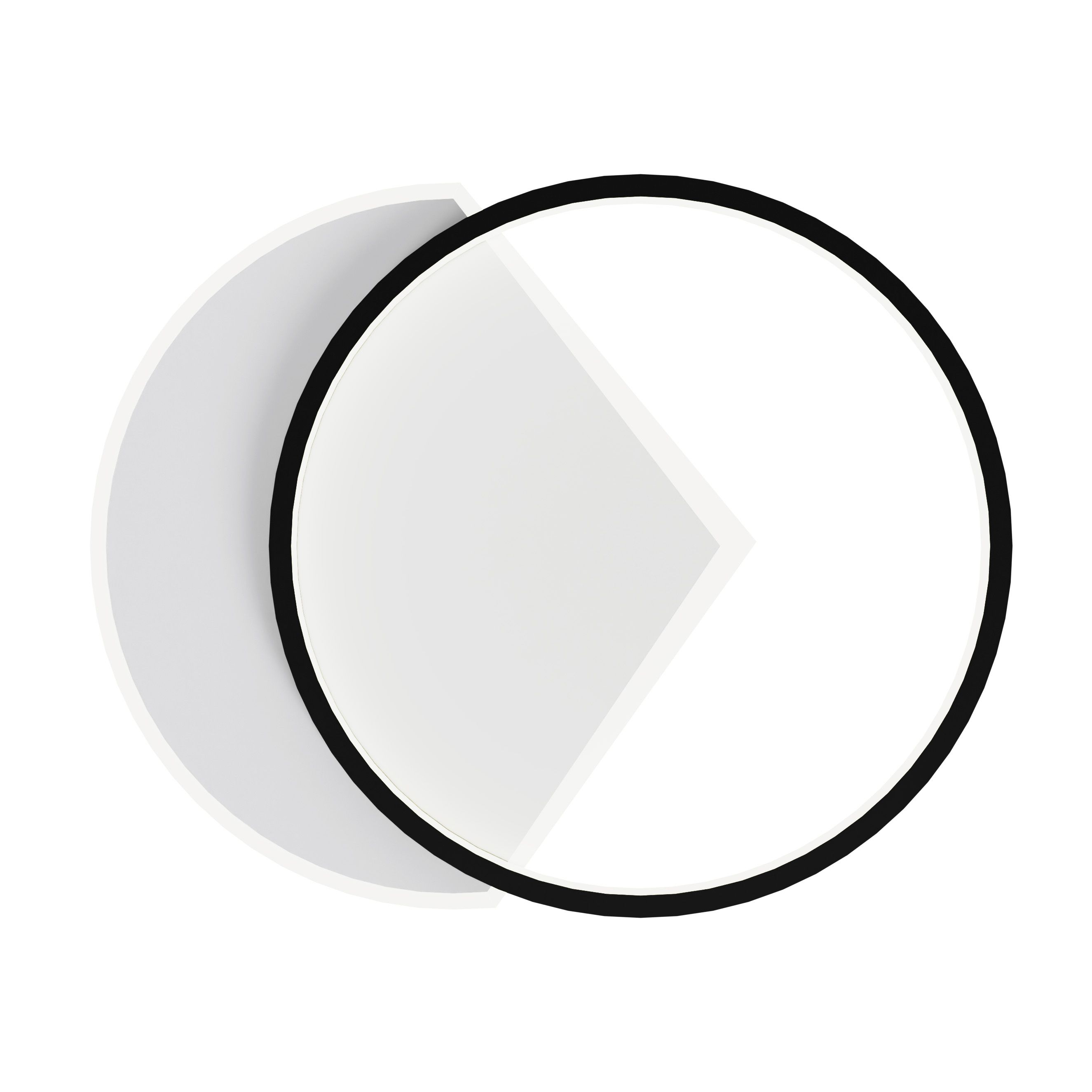 TOOLIGHT væglampe LHJ077-C 50cm LED Hvid/Sort 50x40x20cm