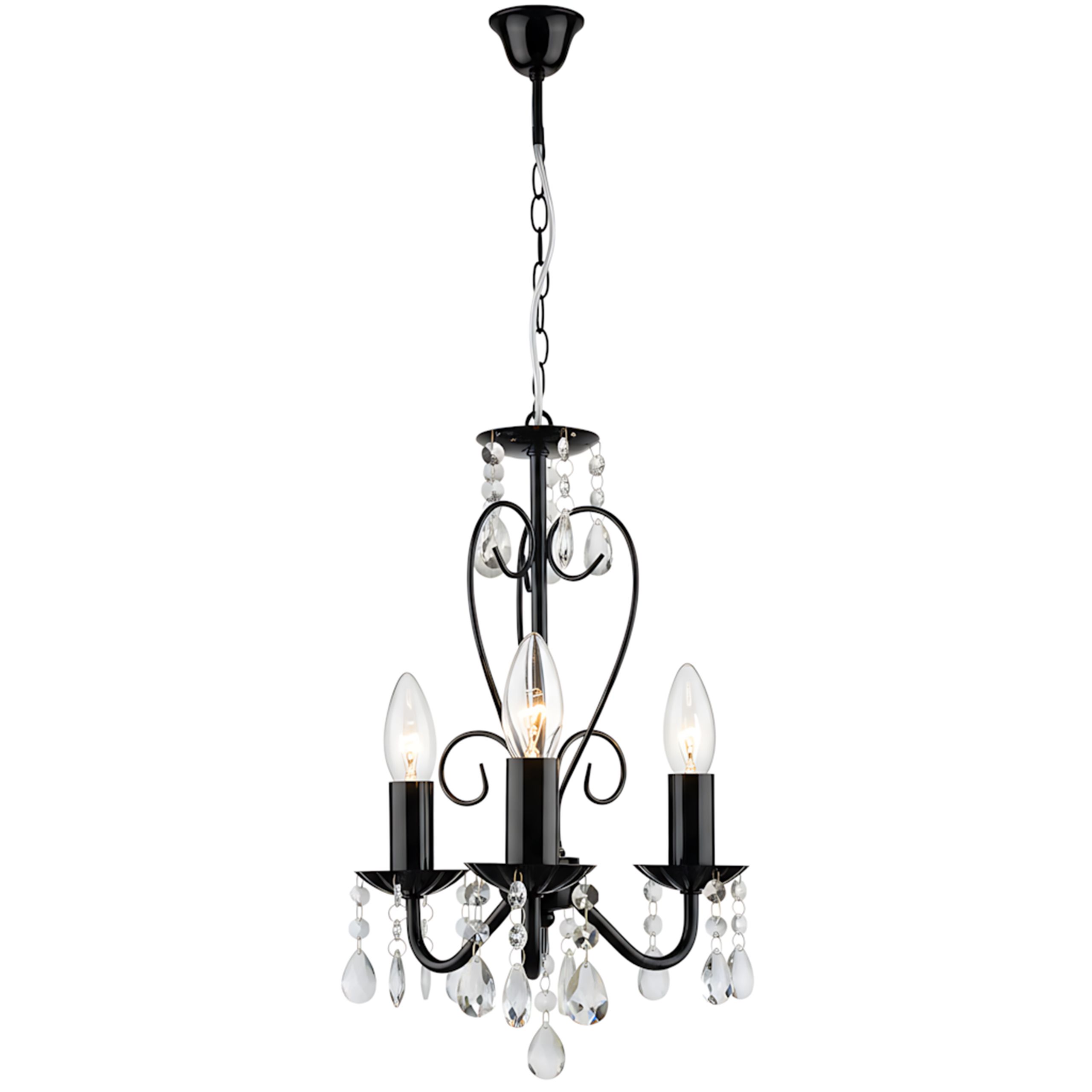 Toolight Pendellampe EBT013-3CP Sort 125x75x25cm