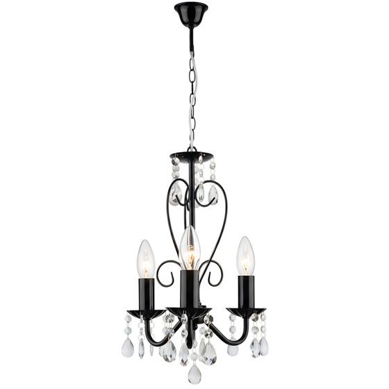 Toolight Pendellampe EBT013-3CP Sort 125x75x25cm