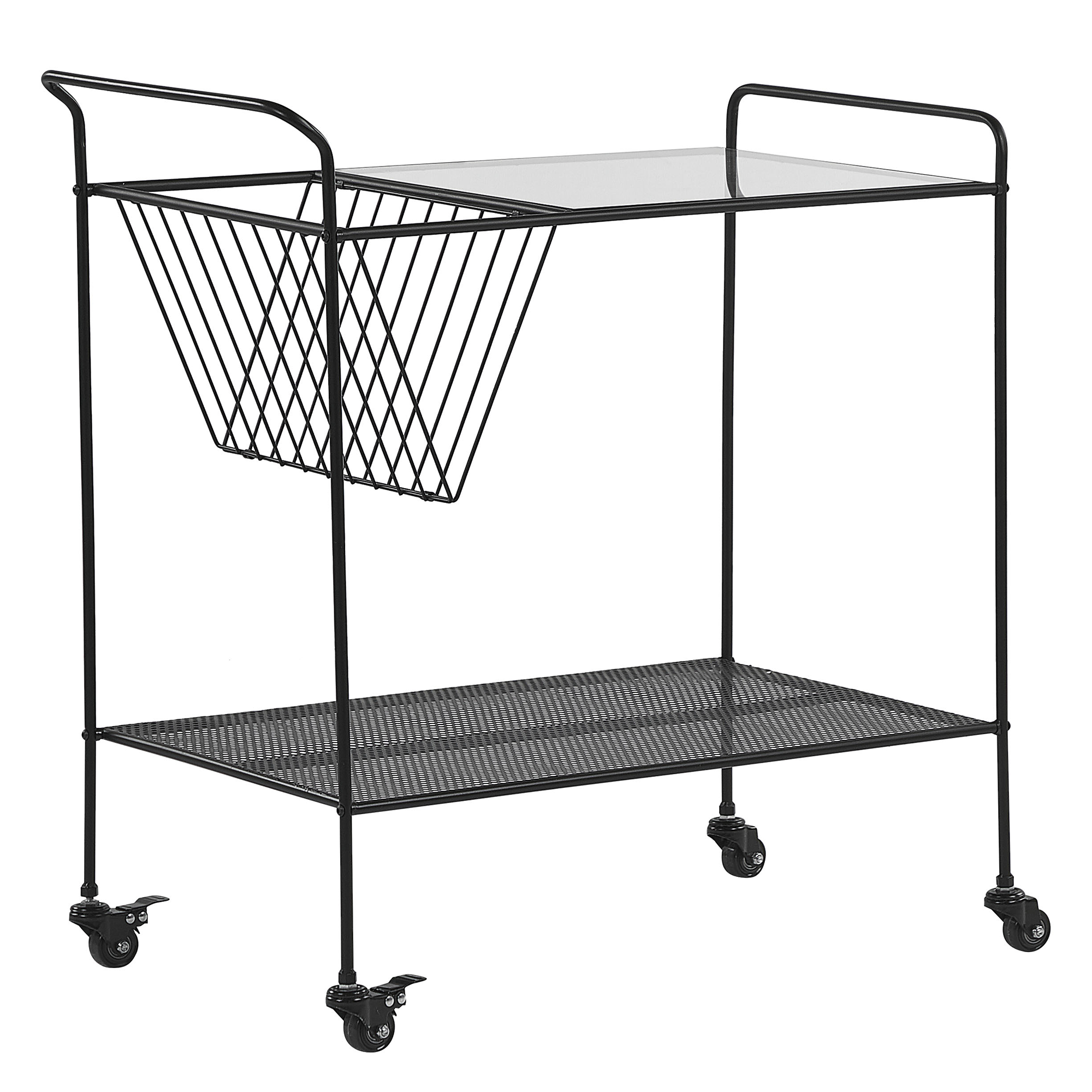 Serveringsvogn ALAMO Metal Sort