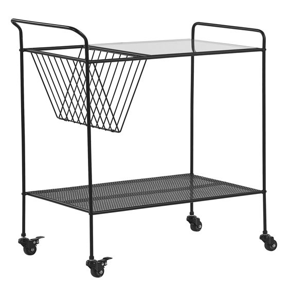 Serveringsvogn ALAMO Metal Sort