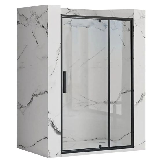 REA svingdør til bruser RAPID SWING 120 Sort, 2,5x120,5x195cm