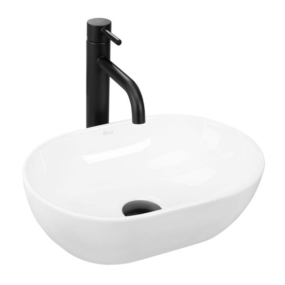 REA bordmonteret håndvask AMELIA MINI Hvid, 38x26x12cm
