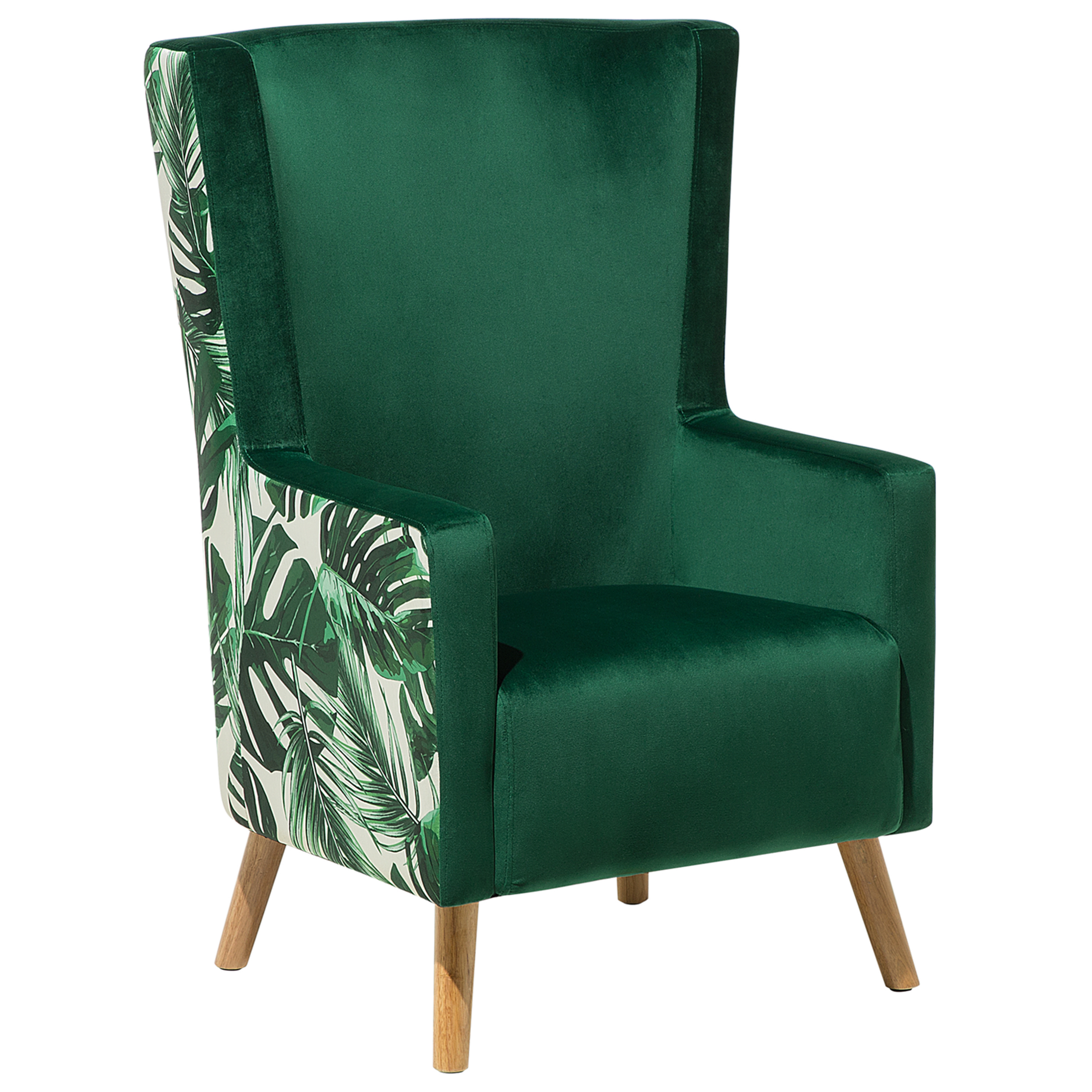 Øreklapstol ONEIDA Velour Mørkegrøn