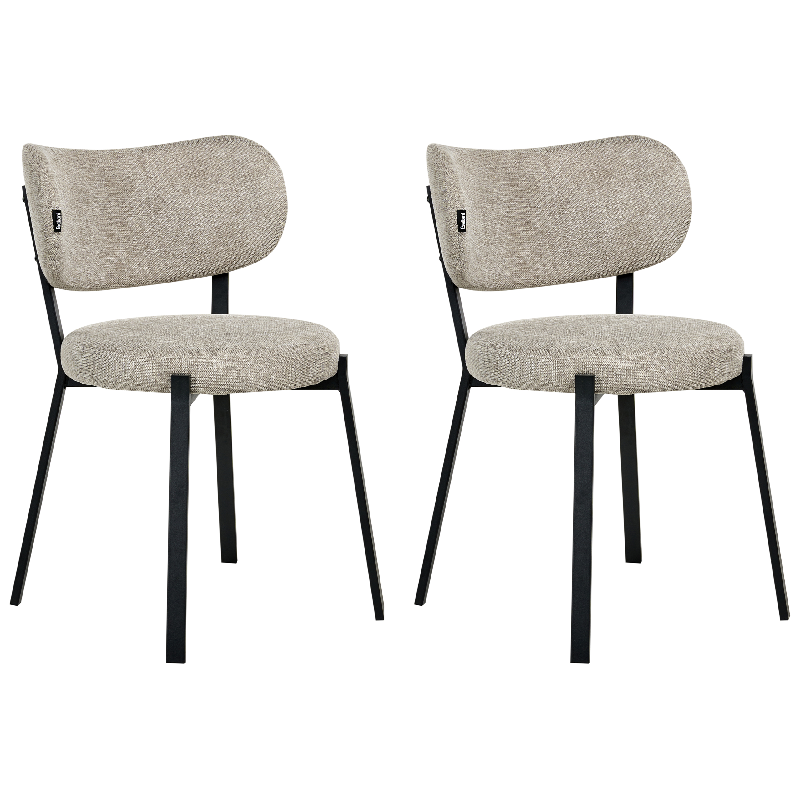 Sæt med 2 spisebordsstole BRONTE Beige