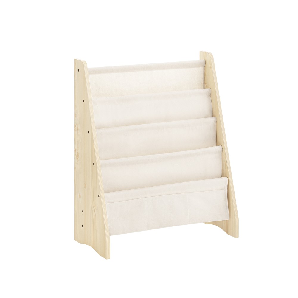 SoBuy Montessori-bogreol til børn i 4 niveauer Natur 63x28x76cm KMB50-N
