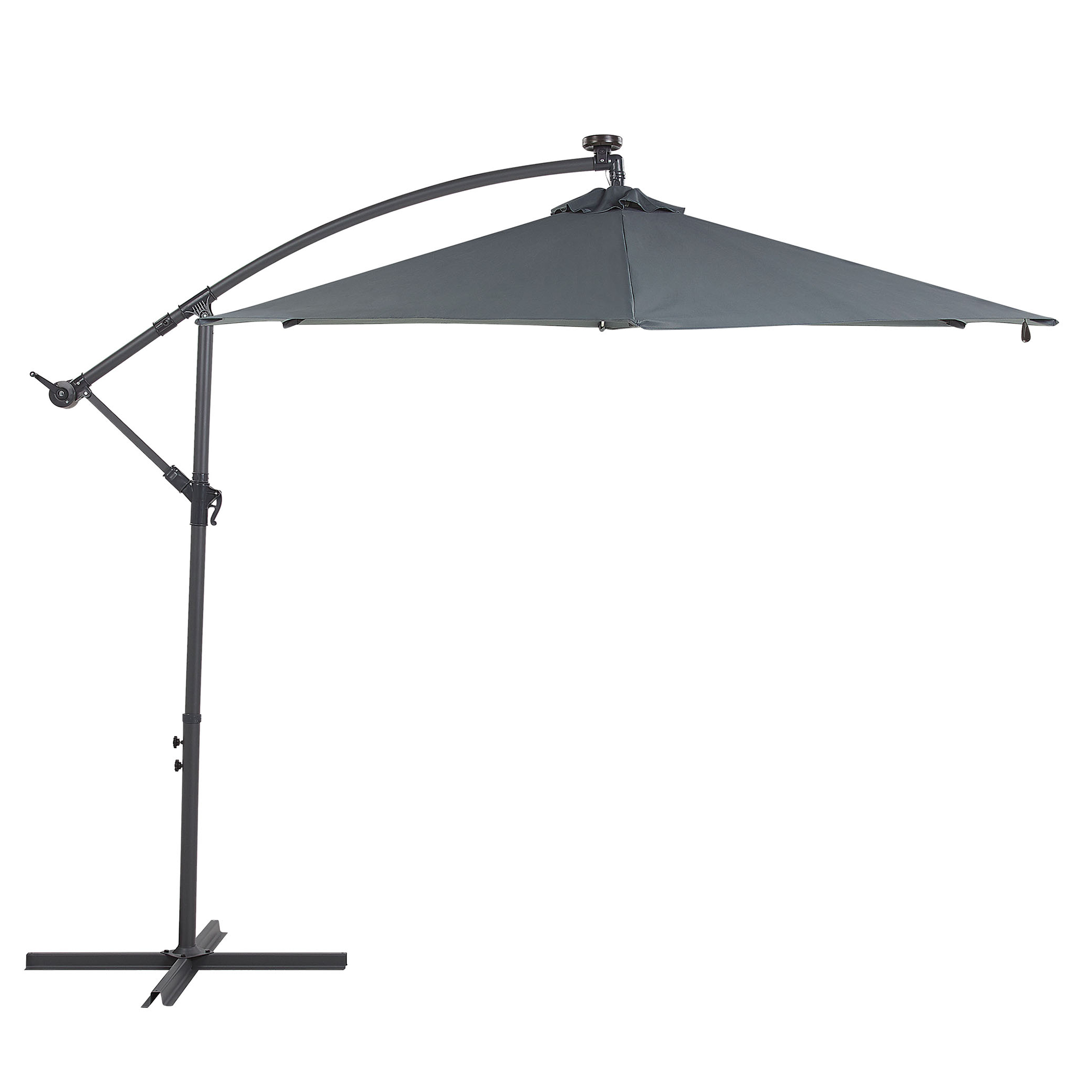 Cantilever parasol LED 285 cm CORVAL Grafit
