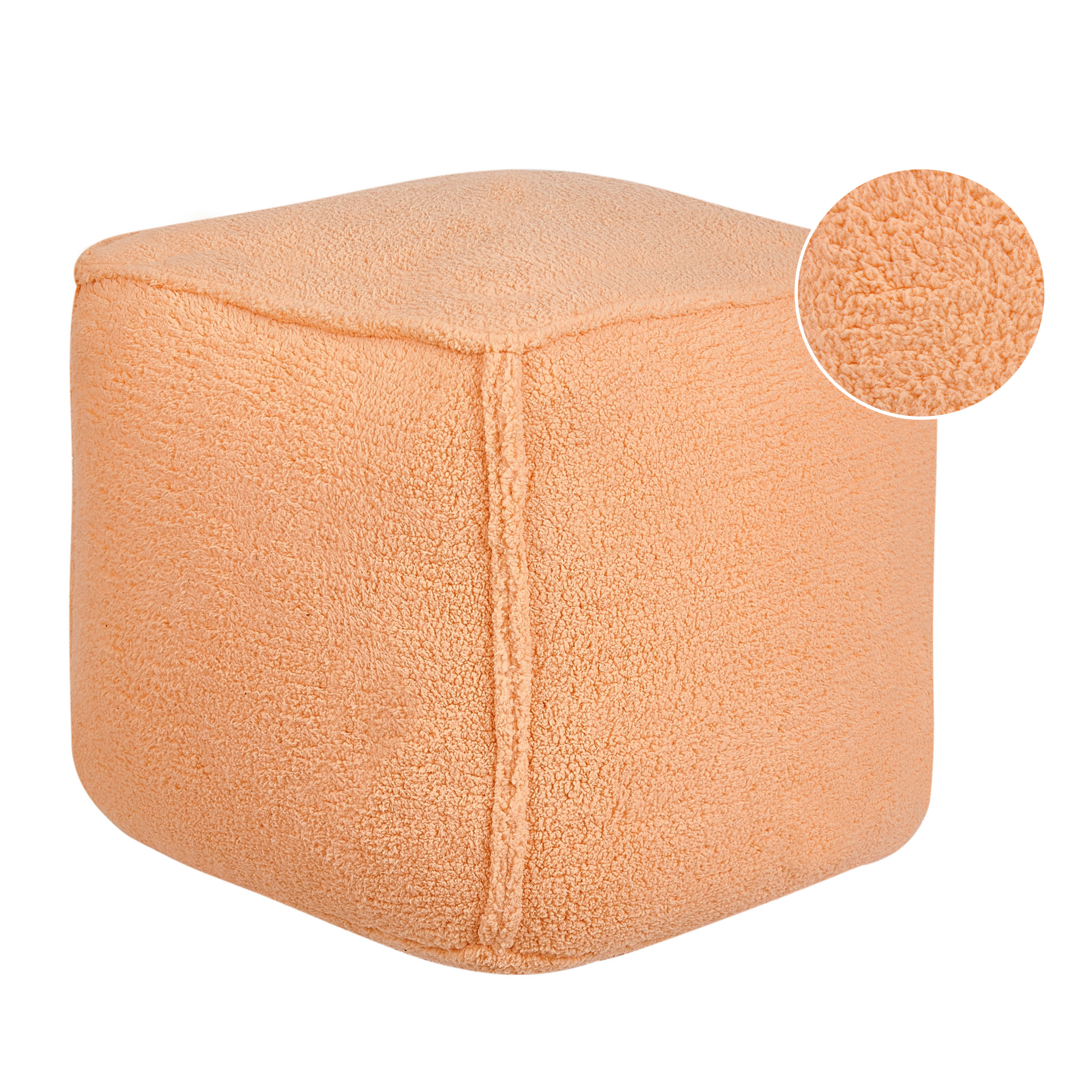 Puf ALIPUR Boucle Orange
