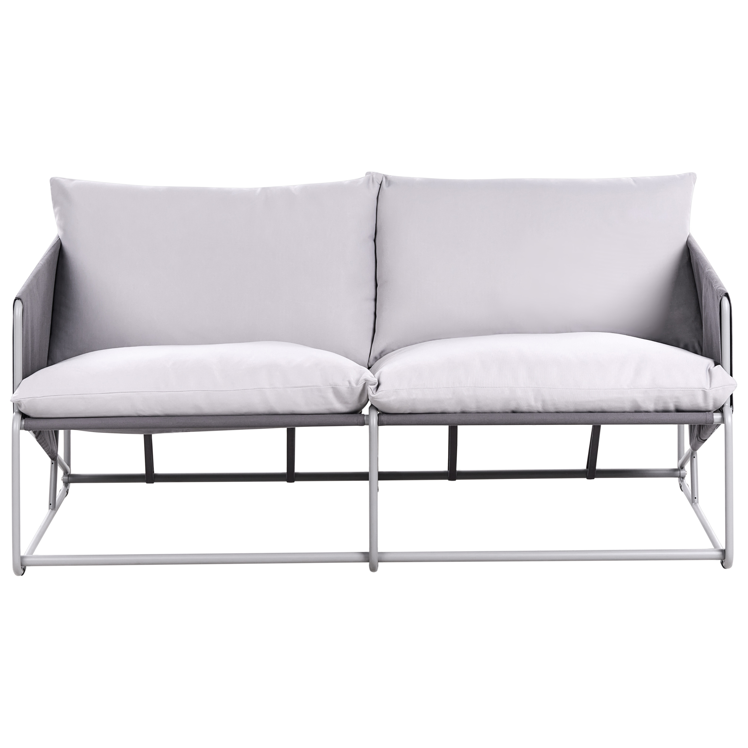 Havesofa 2 personers PONTE Metal Grå