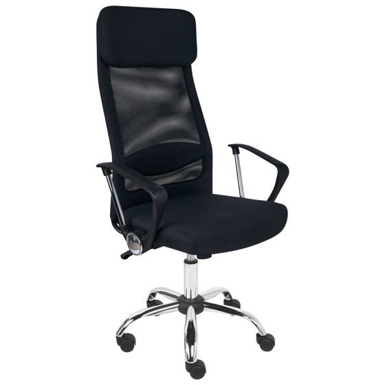 Kontorstol PIONEER II Sort