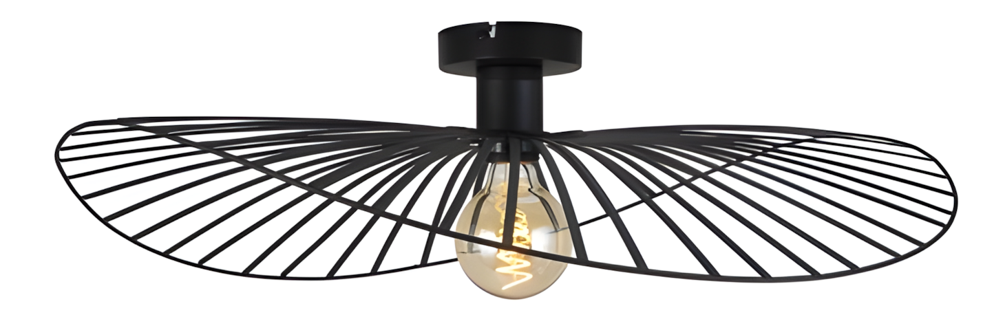 TOOLIGHT loftlampe APP1843-1CP Sort 61x61x18cm