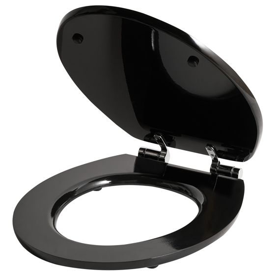 Toiletbræt INIRIDA Soft close MDF Sort