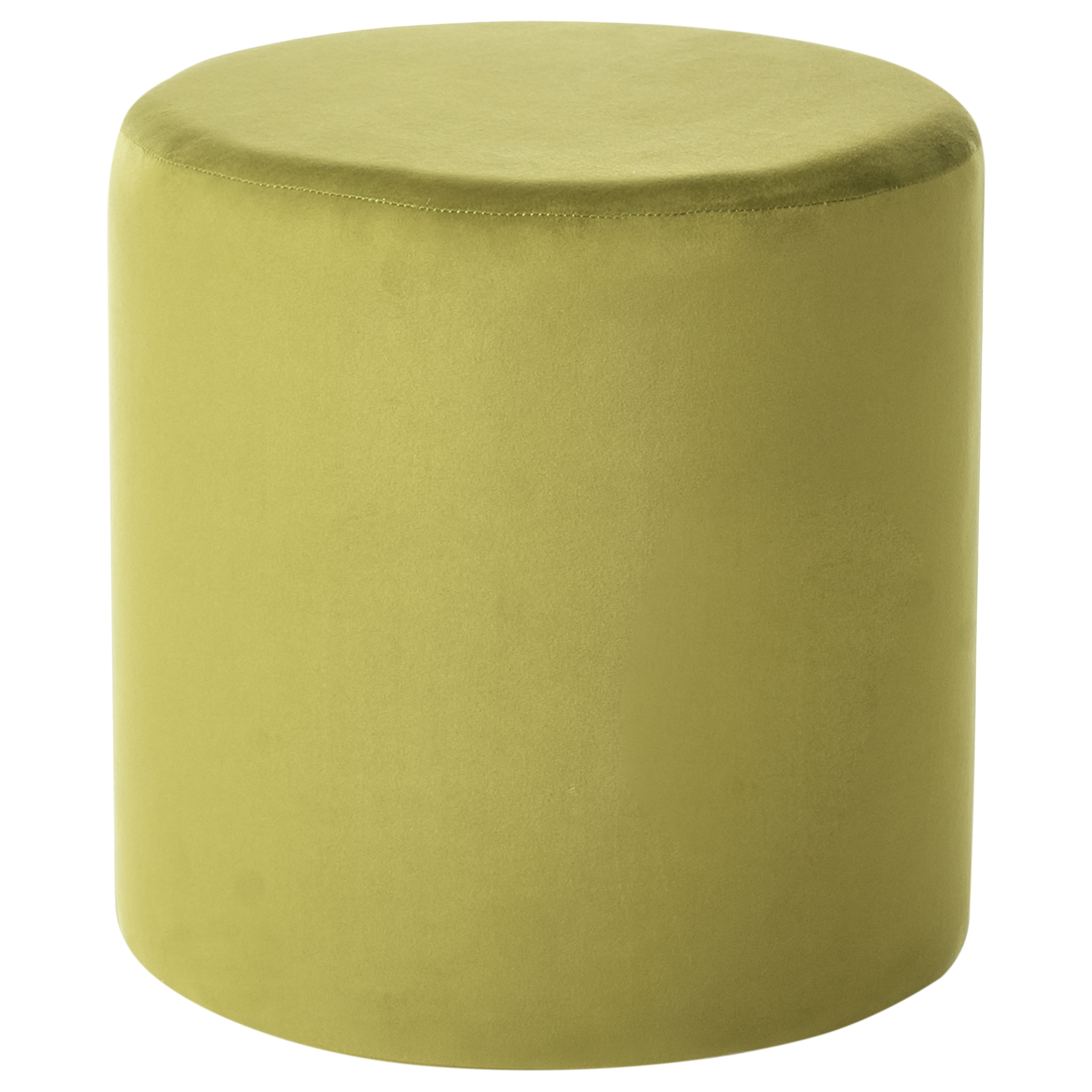 Puf LOVETT Velour Olivengrøn